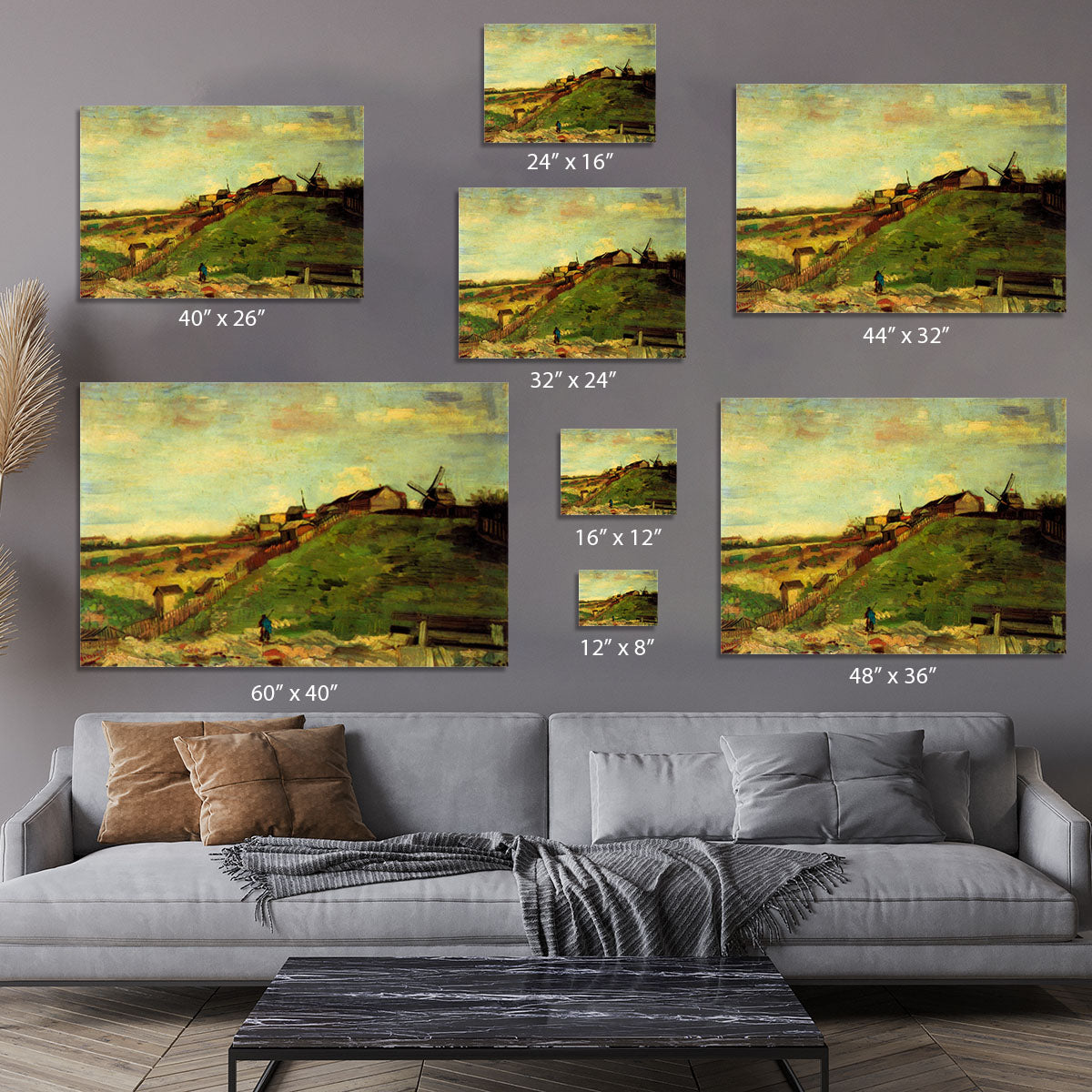 Montmartre Quarry the Mills by Van Gogh Canvas Print or Poster - Canvas Art Rocks - 7