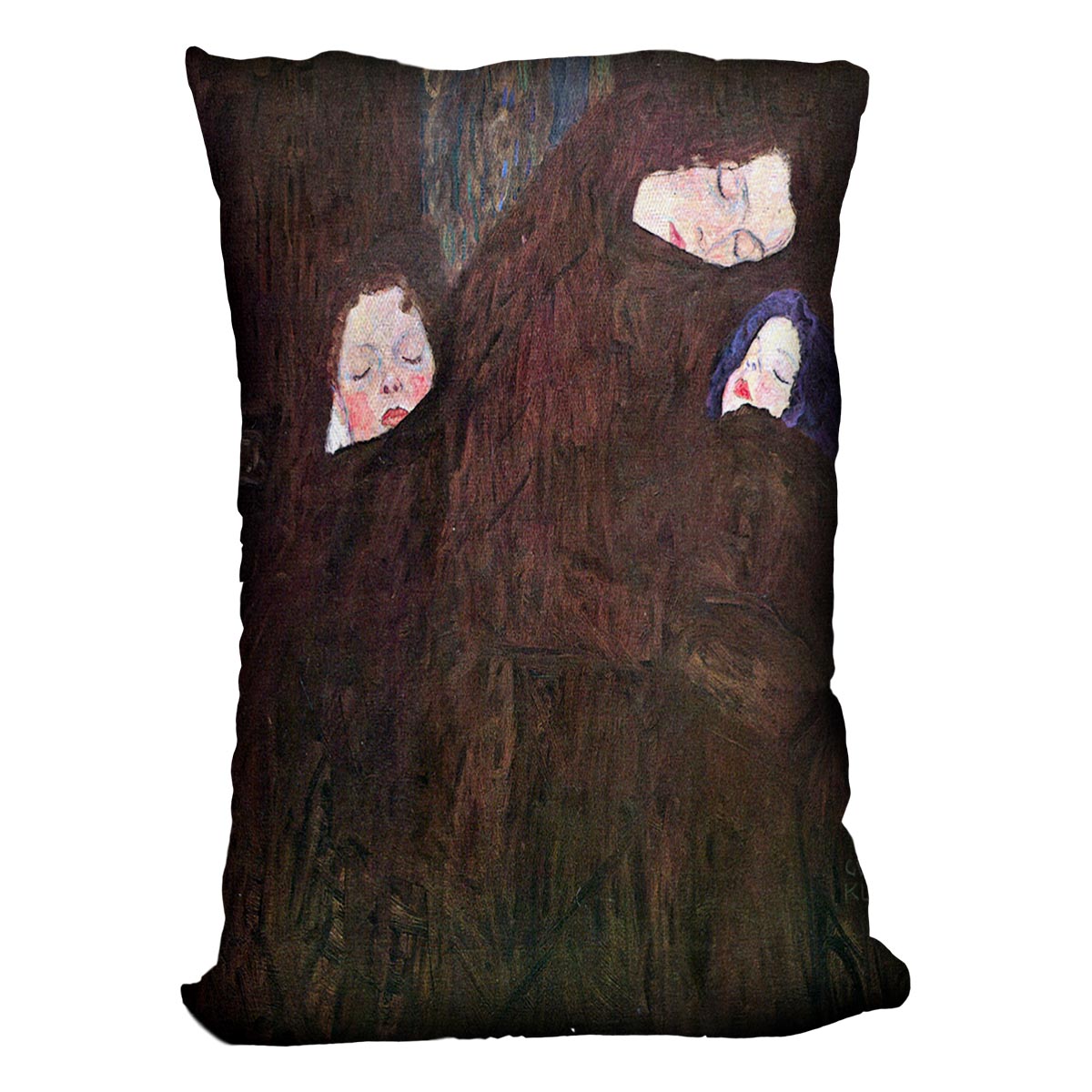 Mother with Children by Klimt Cushion