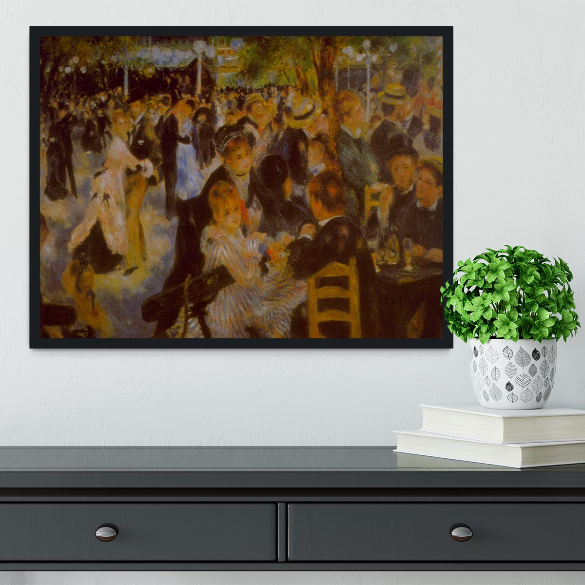 Moulin Galette by Renoir Framed Print - Canvas Art Rocks - 2