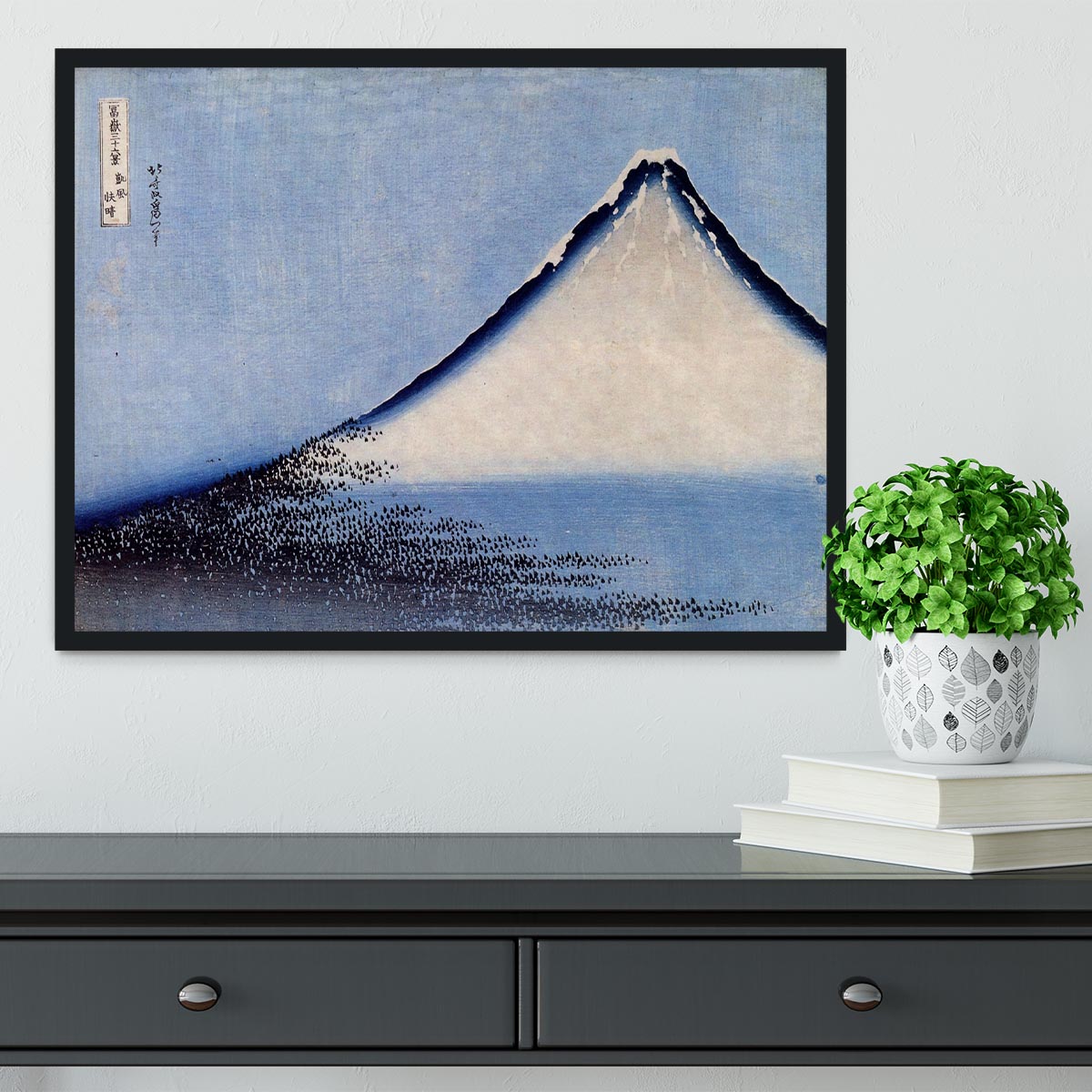 Mount Fuji 2 by Hokusai Framed Print - Canvas Art Rocks - 2