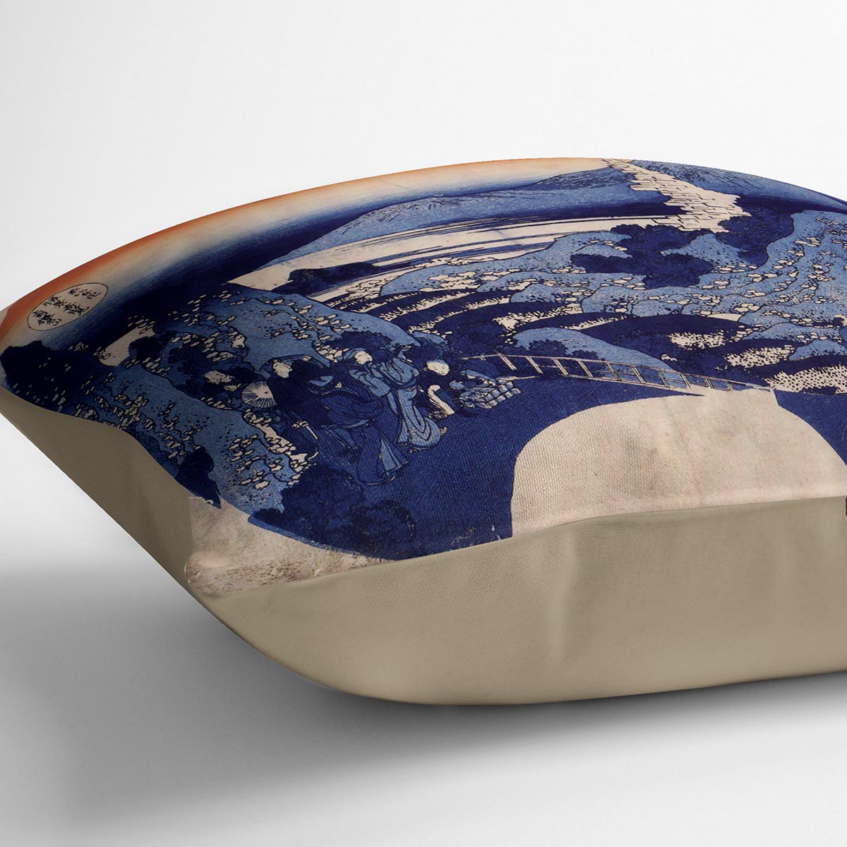 Mount Haruna by Hokusai Cushion