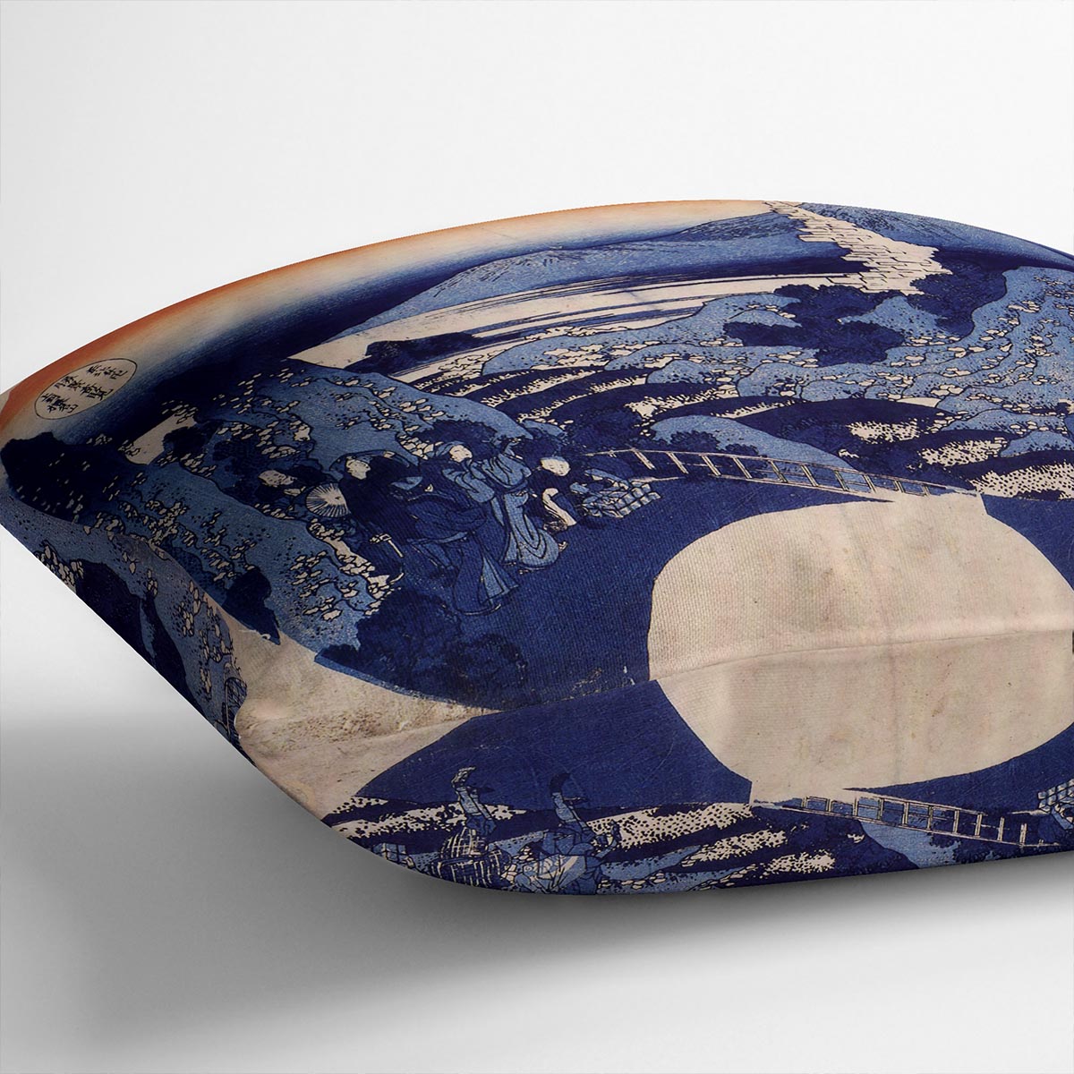 Mount Haruna by Hokusai Cushion