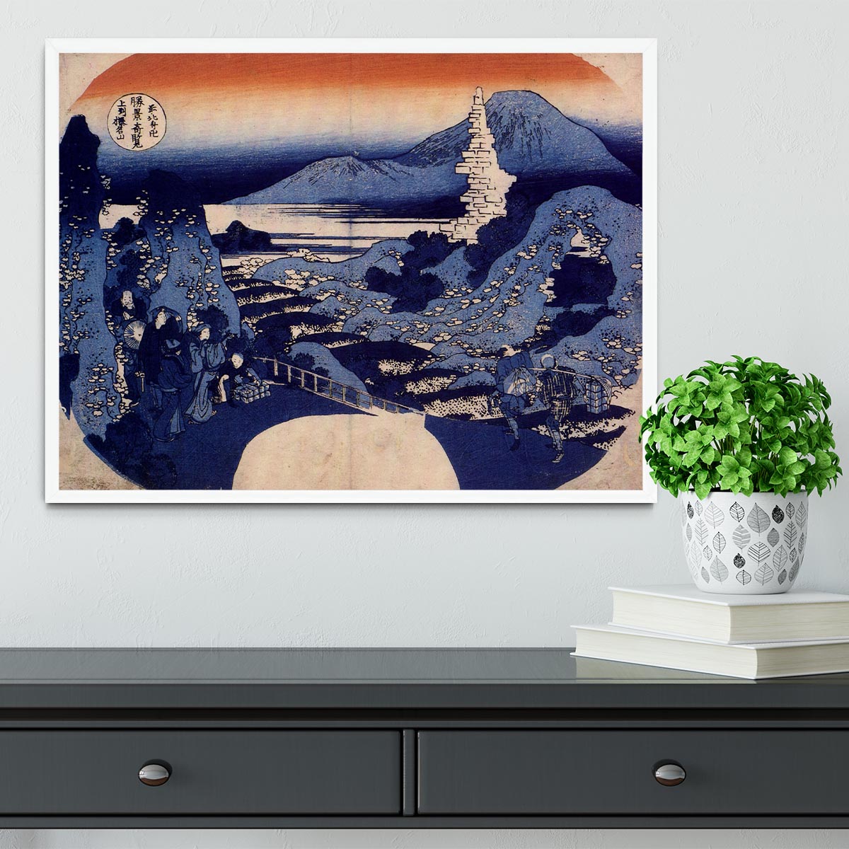 Mount Haruna by Hokusai Framed Print - Canvas Art Rocks -6