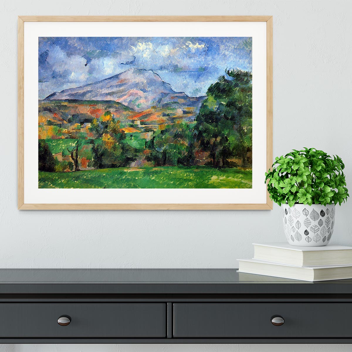 Mount St. Victoire by Cezanne Framed Print - Canvas Art Rocks - 3