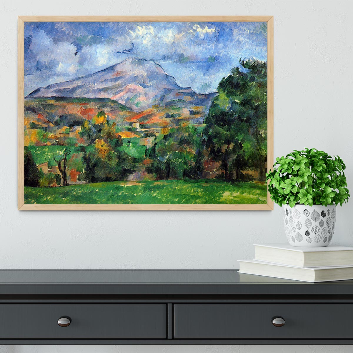 Mount St. Victoire by Cezanne Framed Print - Canvas Art Rocks - 4
