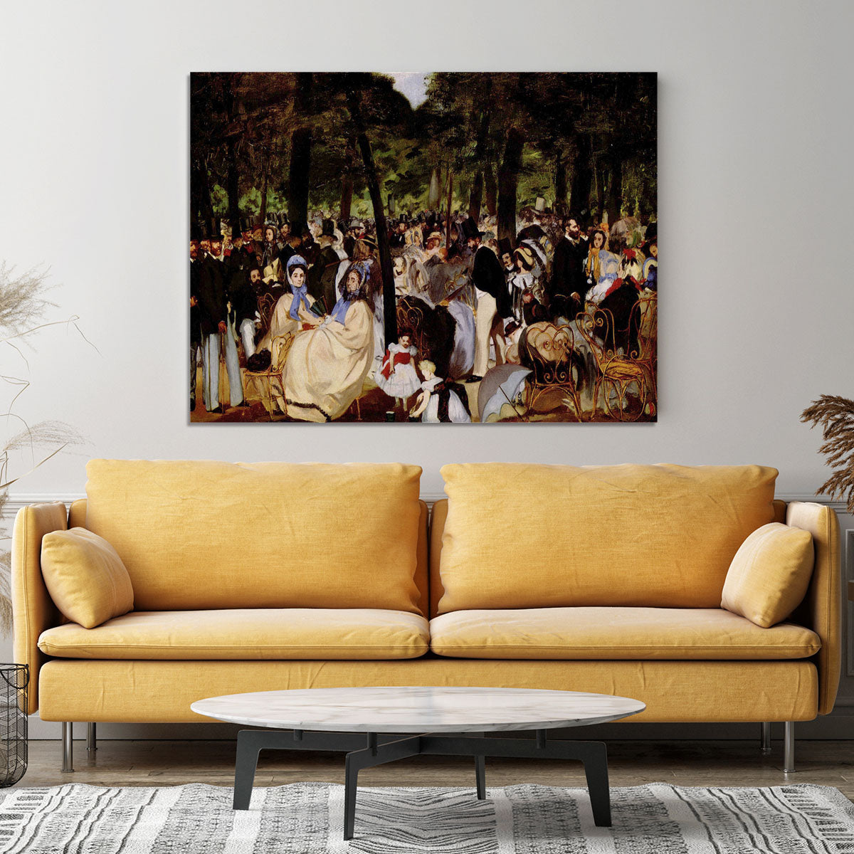 Music in Tuilerie Garden by Manet Canvas Print or Poster - Canvas Art Rocks - 4
