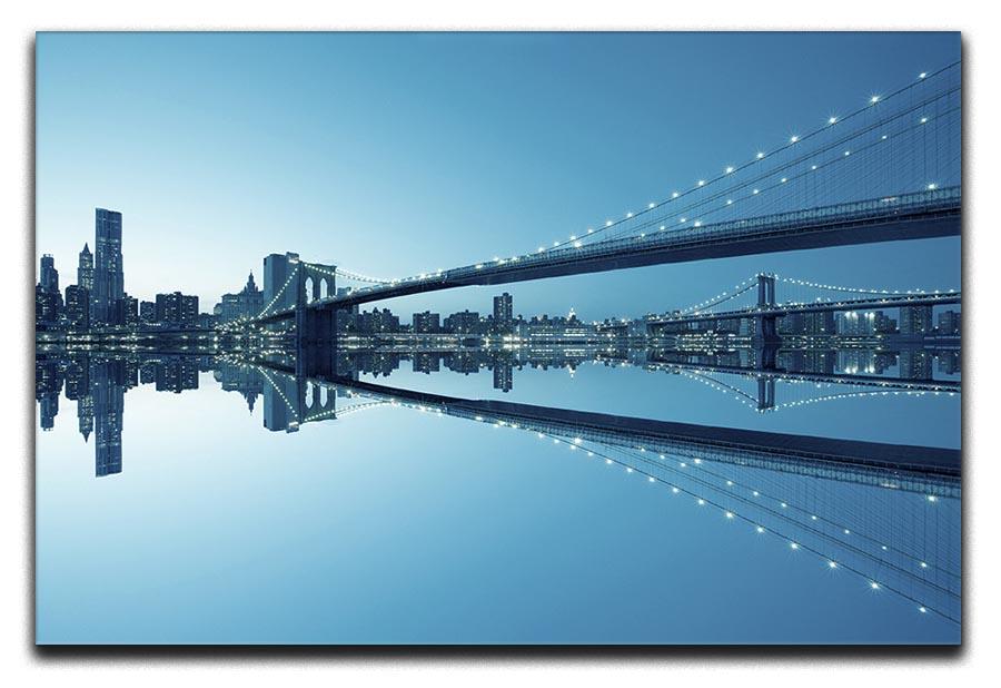 New York City Manhattan skyline panorama Canvas Print or Poster  - Canvas Art Rocks - 1