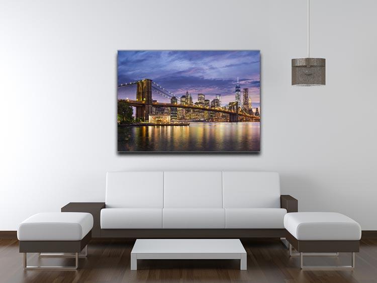 New York City at twilight Canvas Print or Poster - Canvas Art Rocks - 4