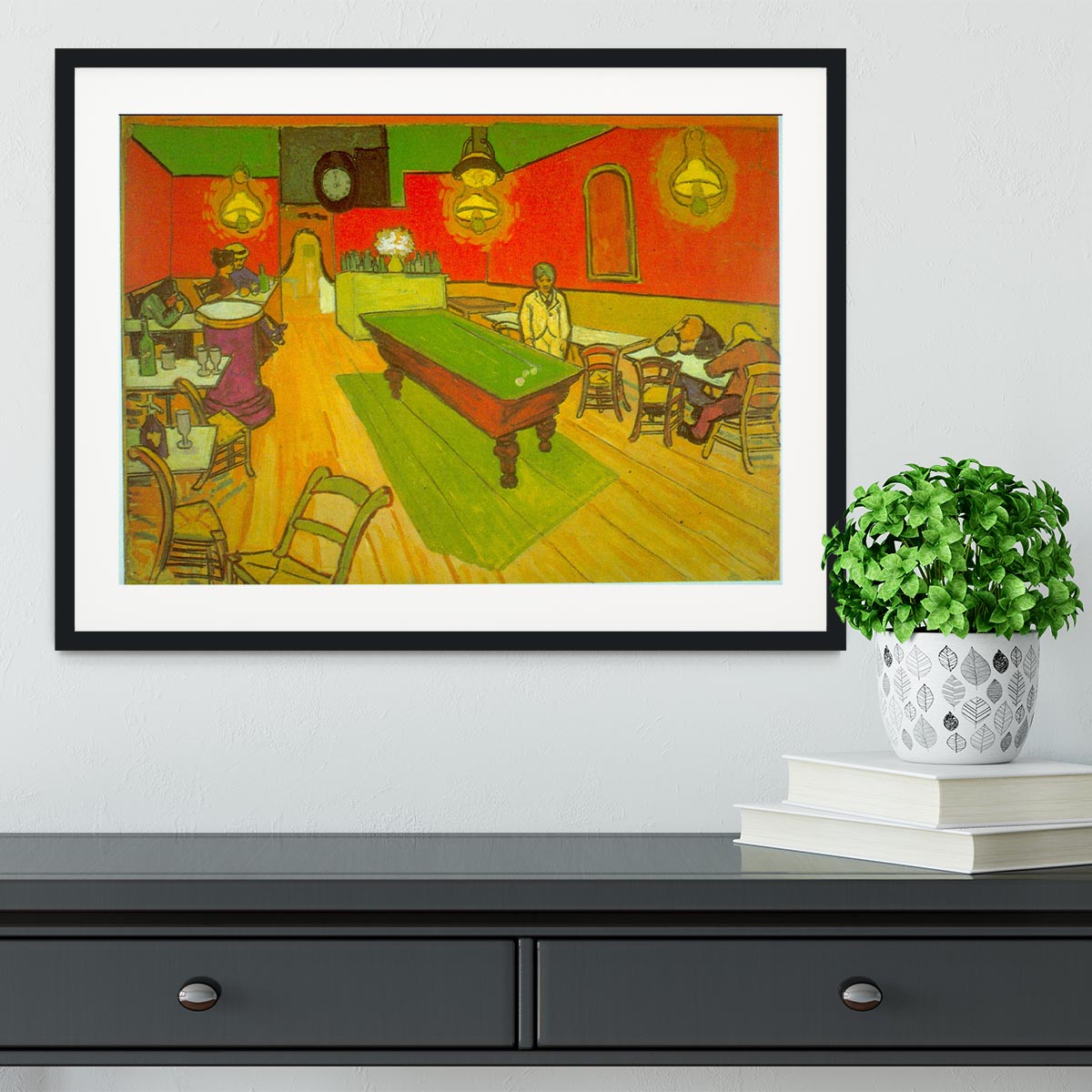 Night Cafe 2 Framed Print - Canvas Art Rocks - 1
