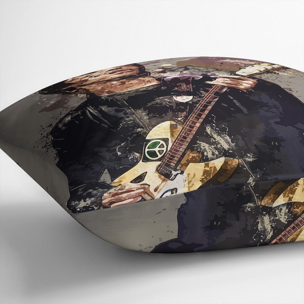 Noel Gallagher Paint Splatter Cushion