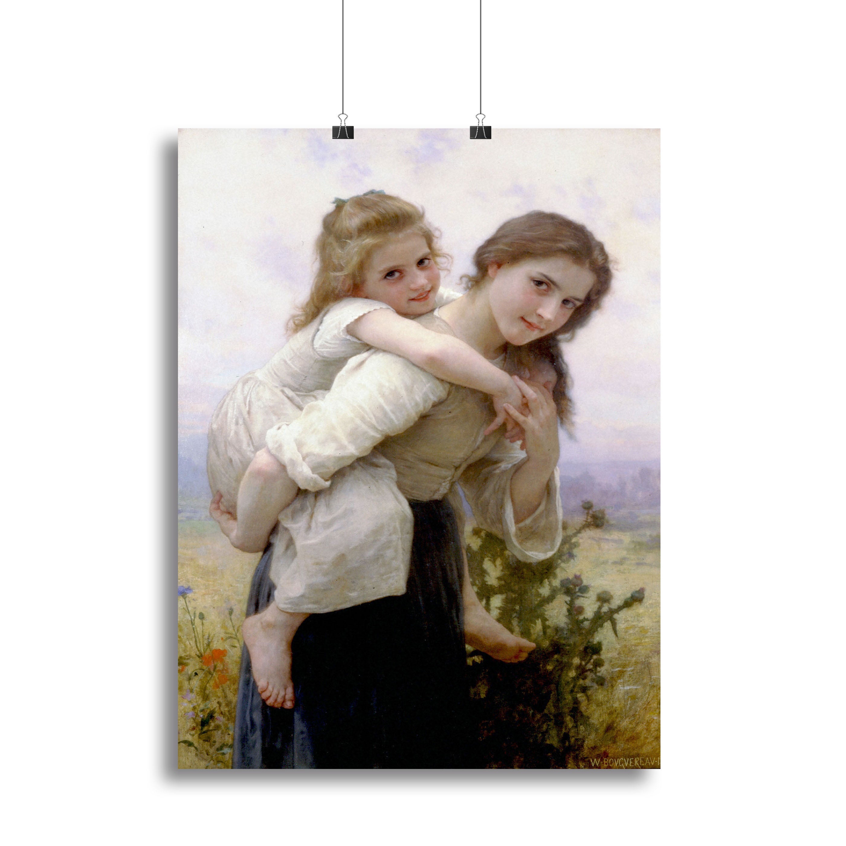Not Too Much To Carry By Bouguereau Canvas Print or Poster - Canvas Art Rocks - 2