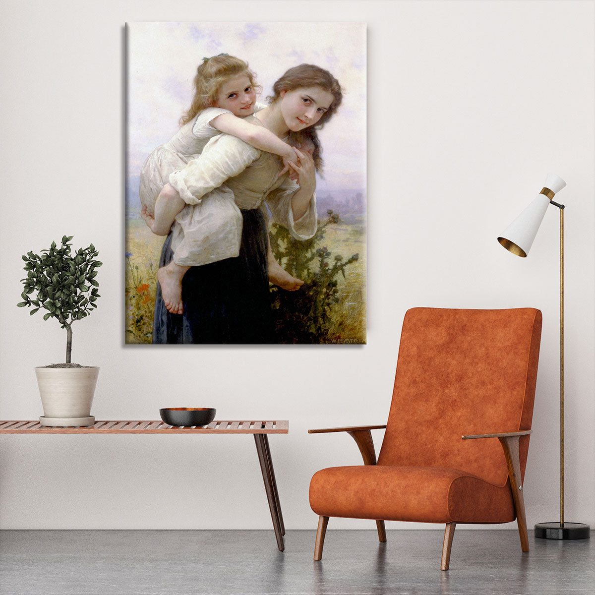 Not Too Much To Carry By Bouguereau Canvas Print or Poster - Canvas Art Rocks - 6