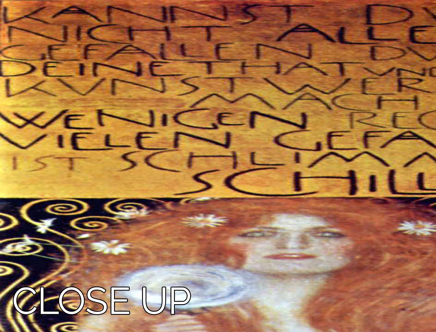 Nuda Veritas Naked Truth by Klimt 3 Split Panel Canvas Print - Canvas Art Rocks - 3