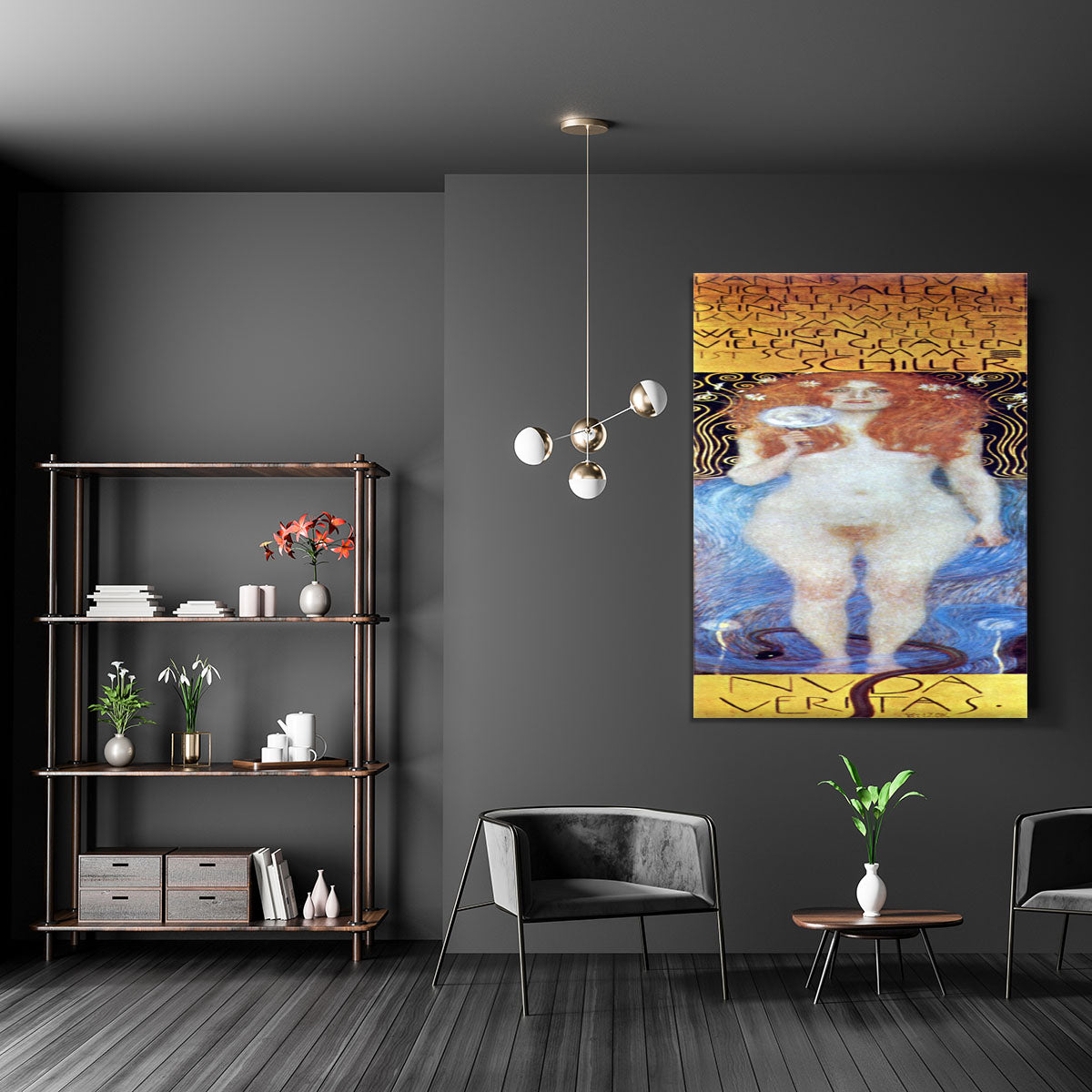Nuda Veritas Naked Truth by Klimt Canvas Print or Poster - Canvas Art Rocks - 5