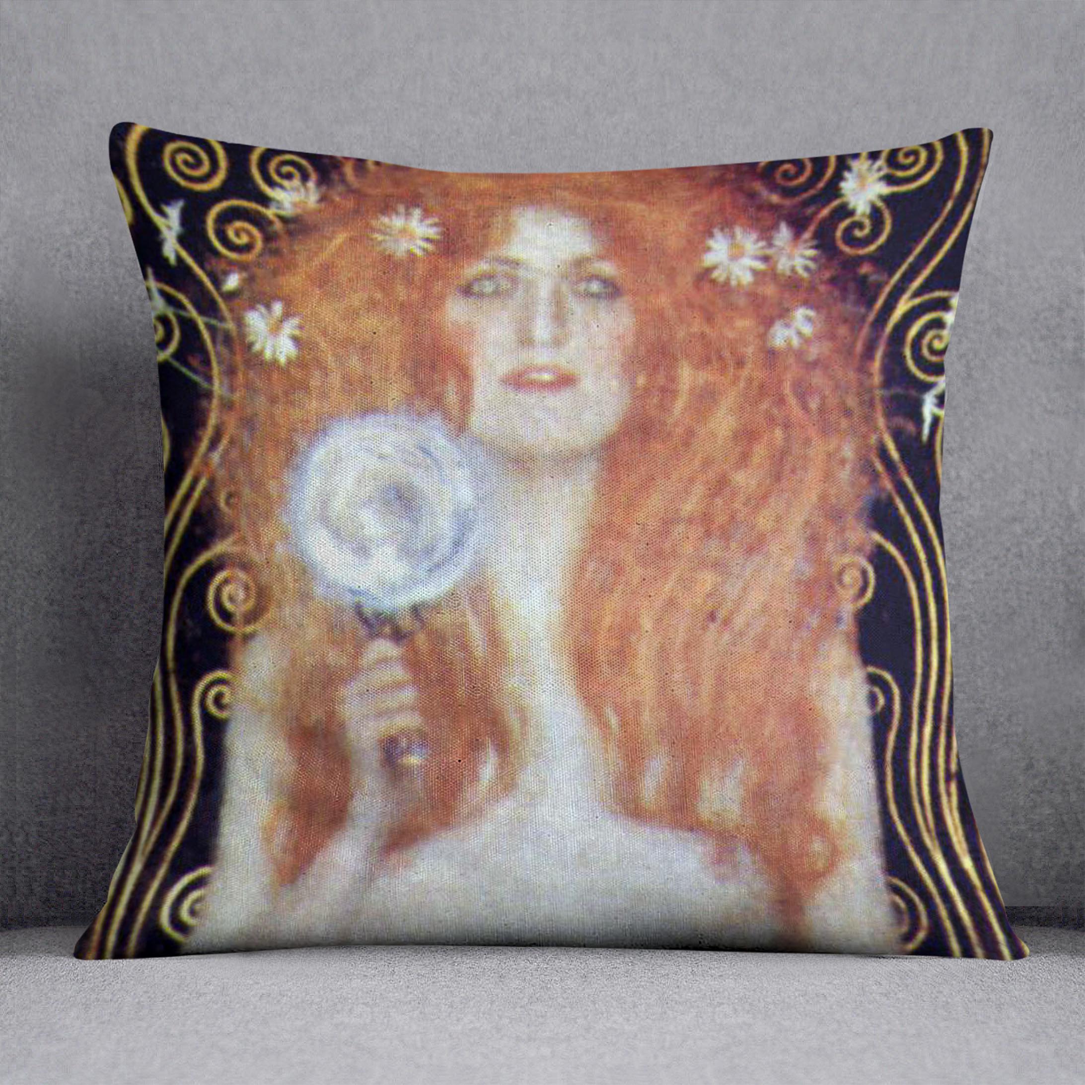 Nuda Veritas Naked Truth by Klimt Cushion