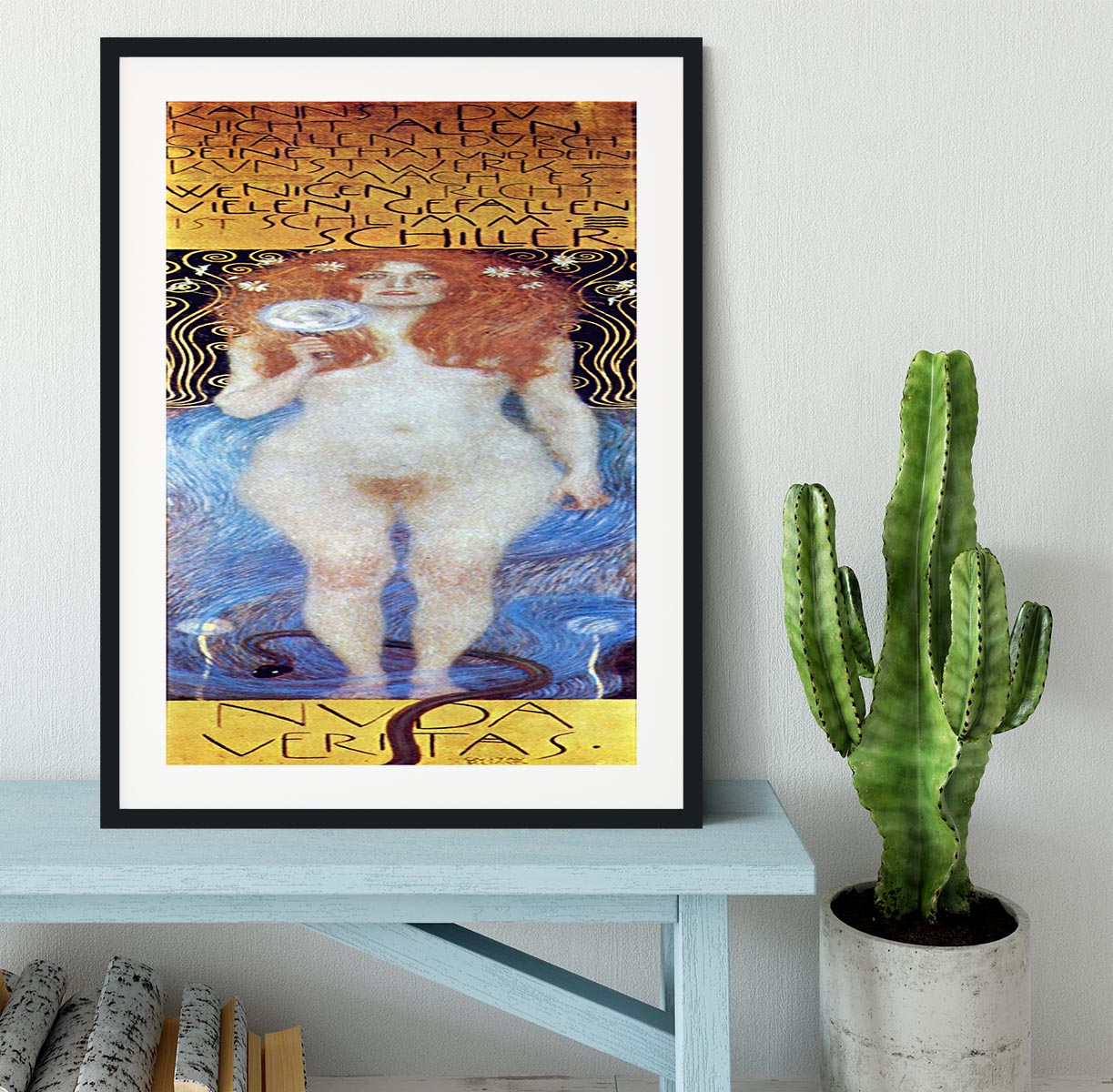 Nuda Veritas Naked Truth by Klimt Framed Print - Canvas Art Rocks - 1