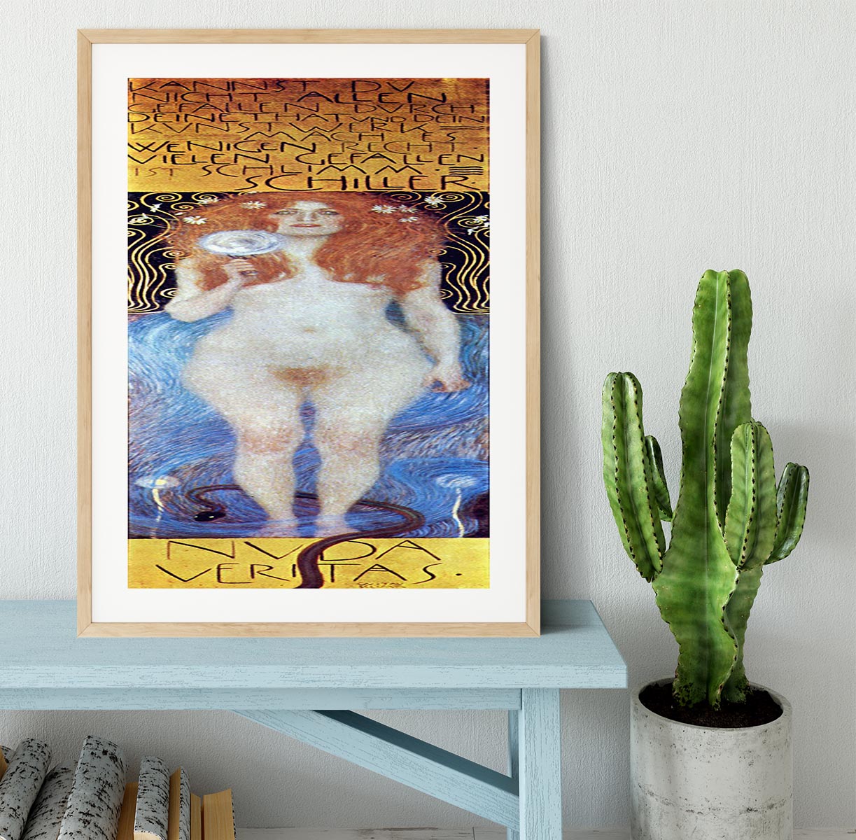 Nuda Veritas Naked Truth by Klimt Framed Print - Canvas Art Rocks - 3