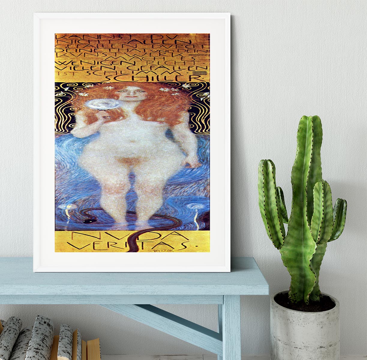 Nuda Veritas Naked Truth by Klimt Framed Print - Canvas Art Rocks - 5