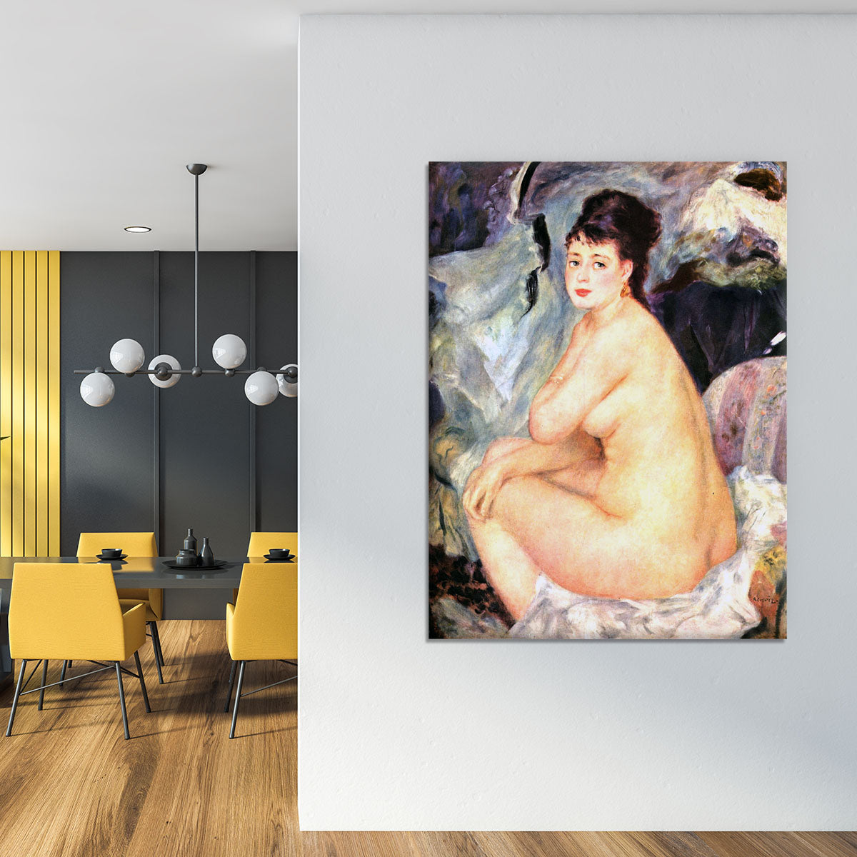 Nude female Anna by Renoir Canvas Print or Poster - Canvas Art Rocks - 4