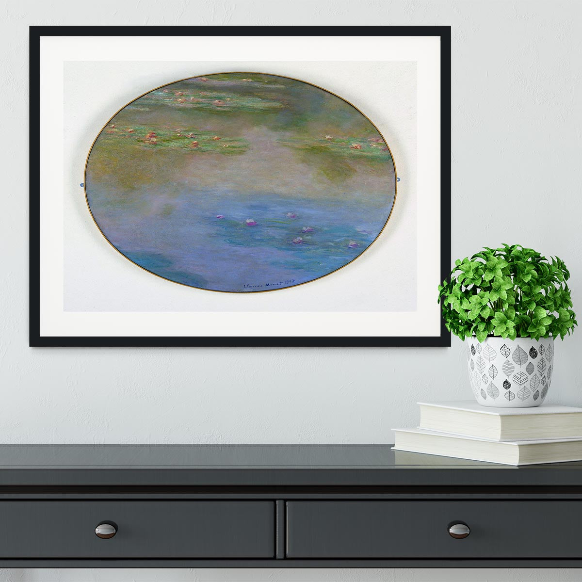 Nympheas By Manet Framed Print - Canvas Art Rocks - 1