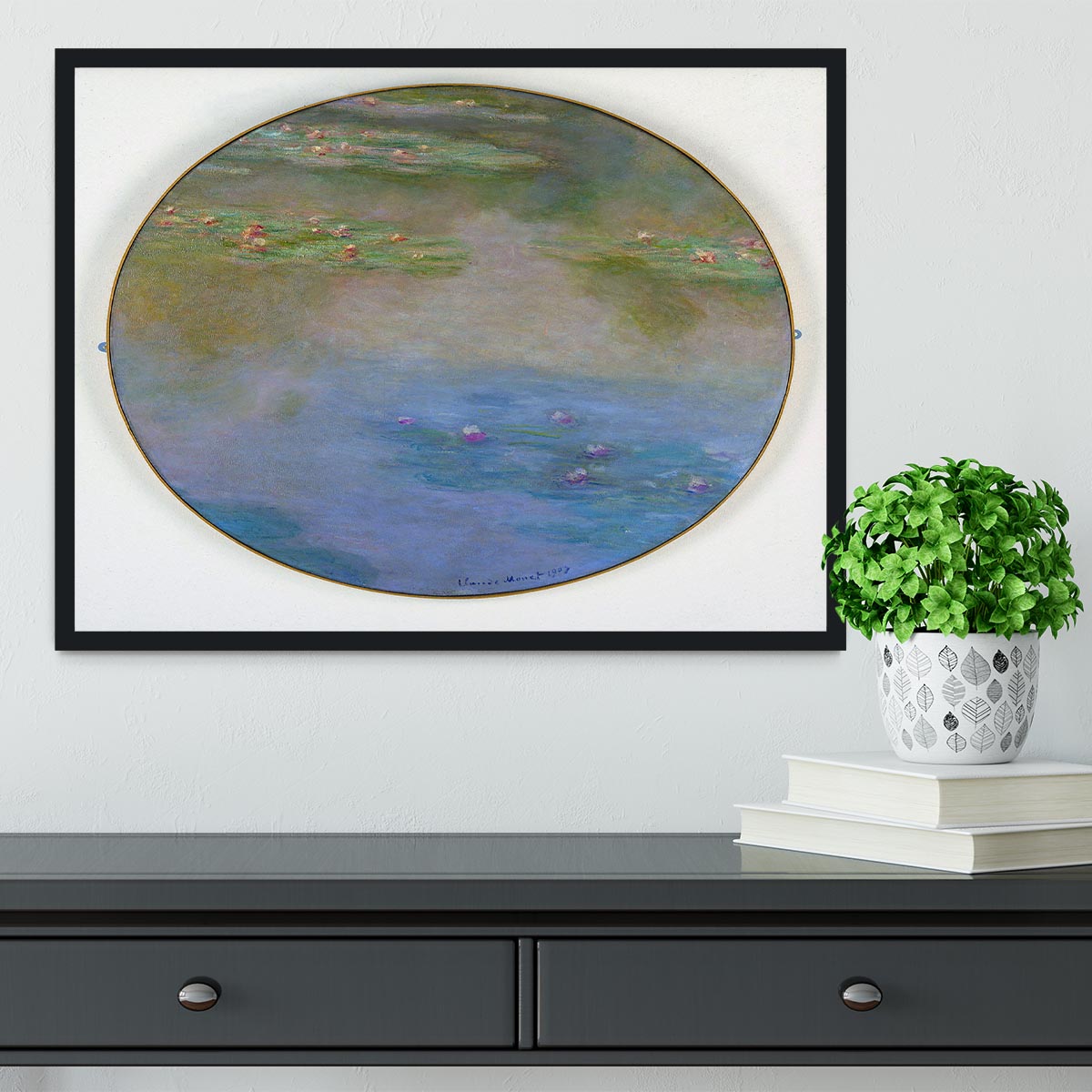 Nympheas By Manet Framed Print - Canvas Art Rocks - 2
