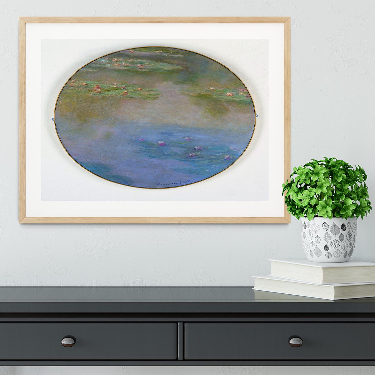 Nympheas By Manet Framed Print - Canvas Art Rocks - 3