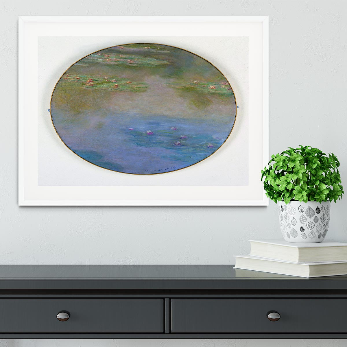 Nympheas By Manet Framed Print - Canvas Art Rocks - 5