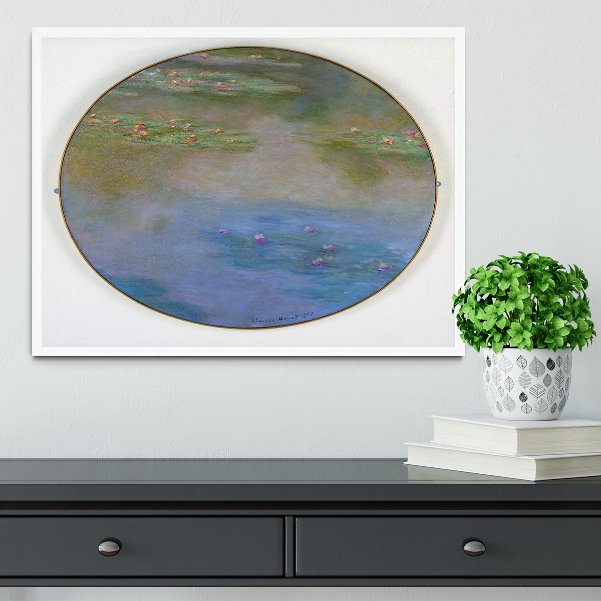 Nympheas By Manet Framed Print - Canvas Art Rocks -6
