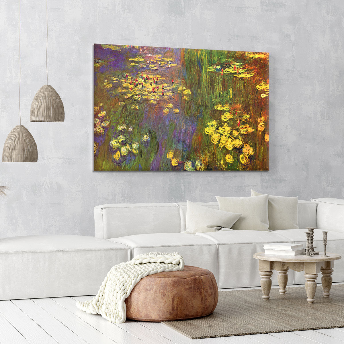 Nympheas water plantes Canvas Print or Poster - Canvas Art Rocks - 6