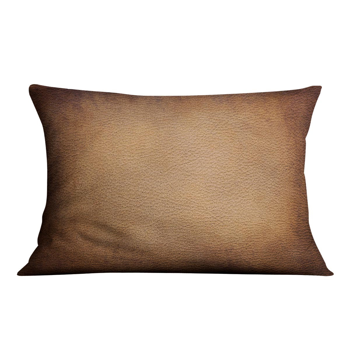 Old vintage brown leather Cushion - Canvas Art Rocks - 4