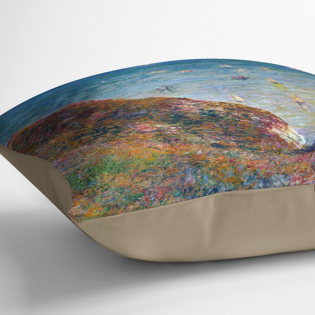 On the cliffs of Pour Ville Fine weather by Monet Cushion