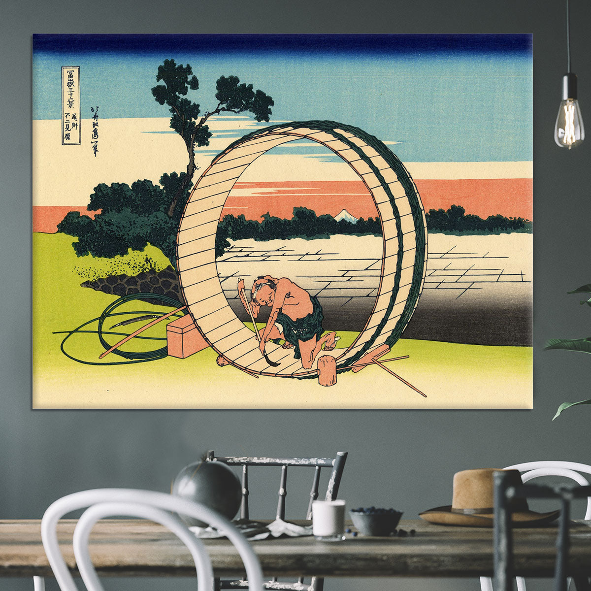 Owari province by Hokusai Canvas Print or Poster - Canvas Art Rocks - 3