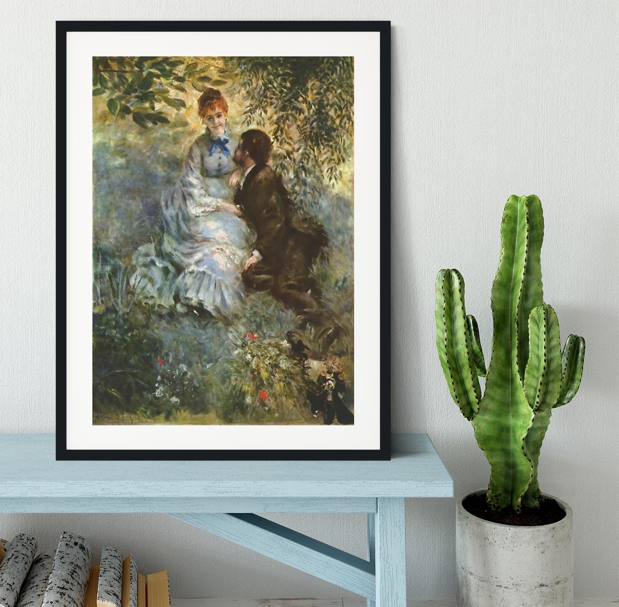 Pair of Lovers by Renoir Framed Print - Canvas Art Rocks - 1