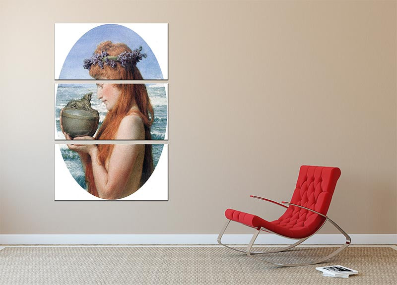 Pandora by Alma Tadema 3 Split Panel Canvas Print - Canvas Art Rocks - 2