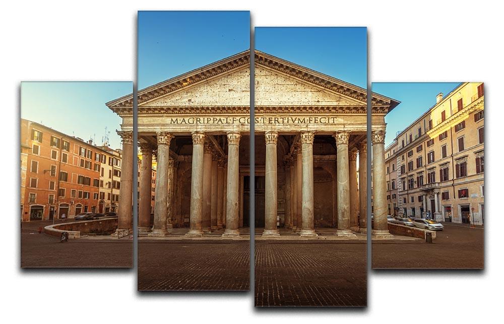 Pantheon in Rome 4 Split Panel Canvas - Canvas Art Rocks - 1
