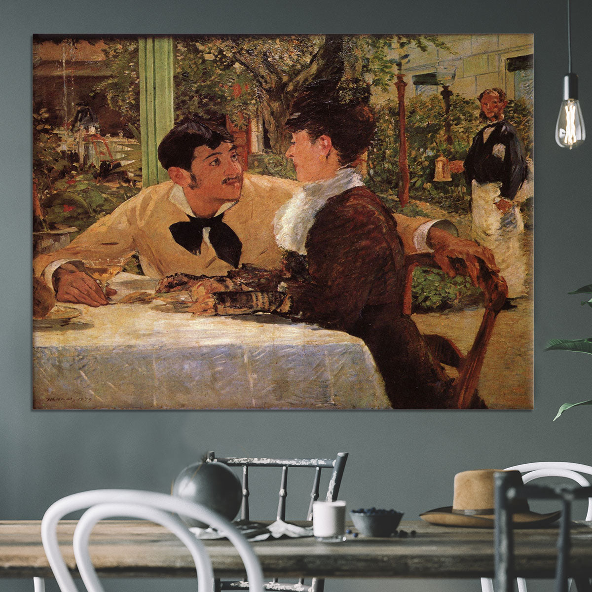 Pare Lathuille by Manet Canvas Print or Poster - Canvas Art Rocks - 3