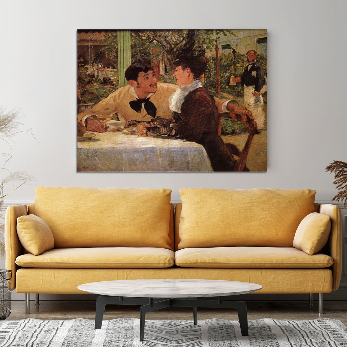 Pare Lathuille by Manet Canvas Print or Poster - Canvas Art Rocks - 4