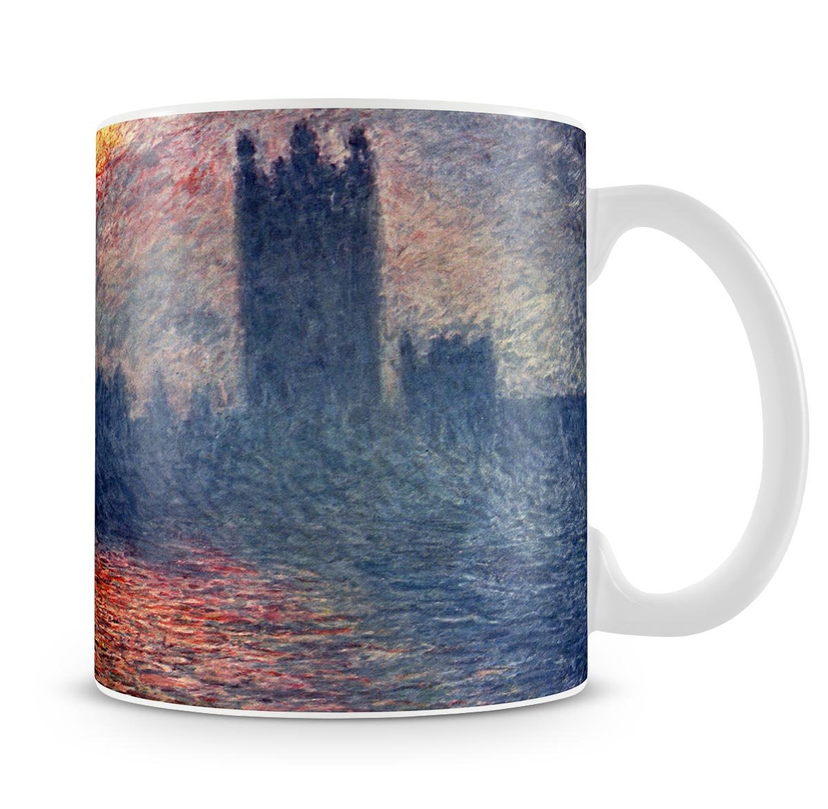 Parliament in London by Monet Mug - Canvas Art Rocks - 4