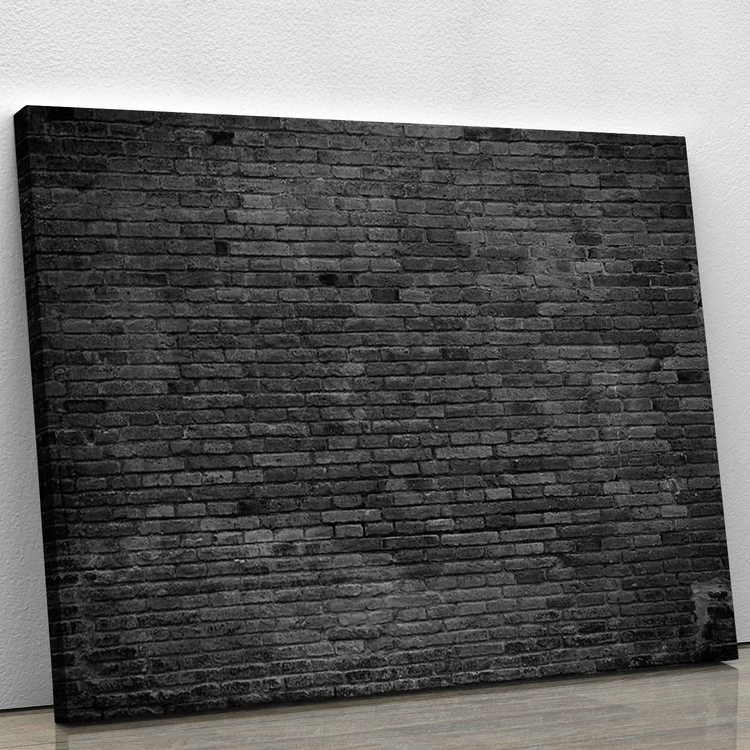 Part of black painted brick Canvas Print or Poster - Canvas Art Rocks - 1