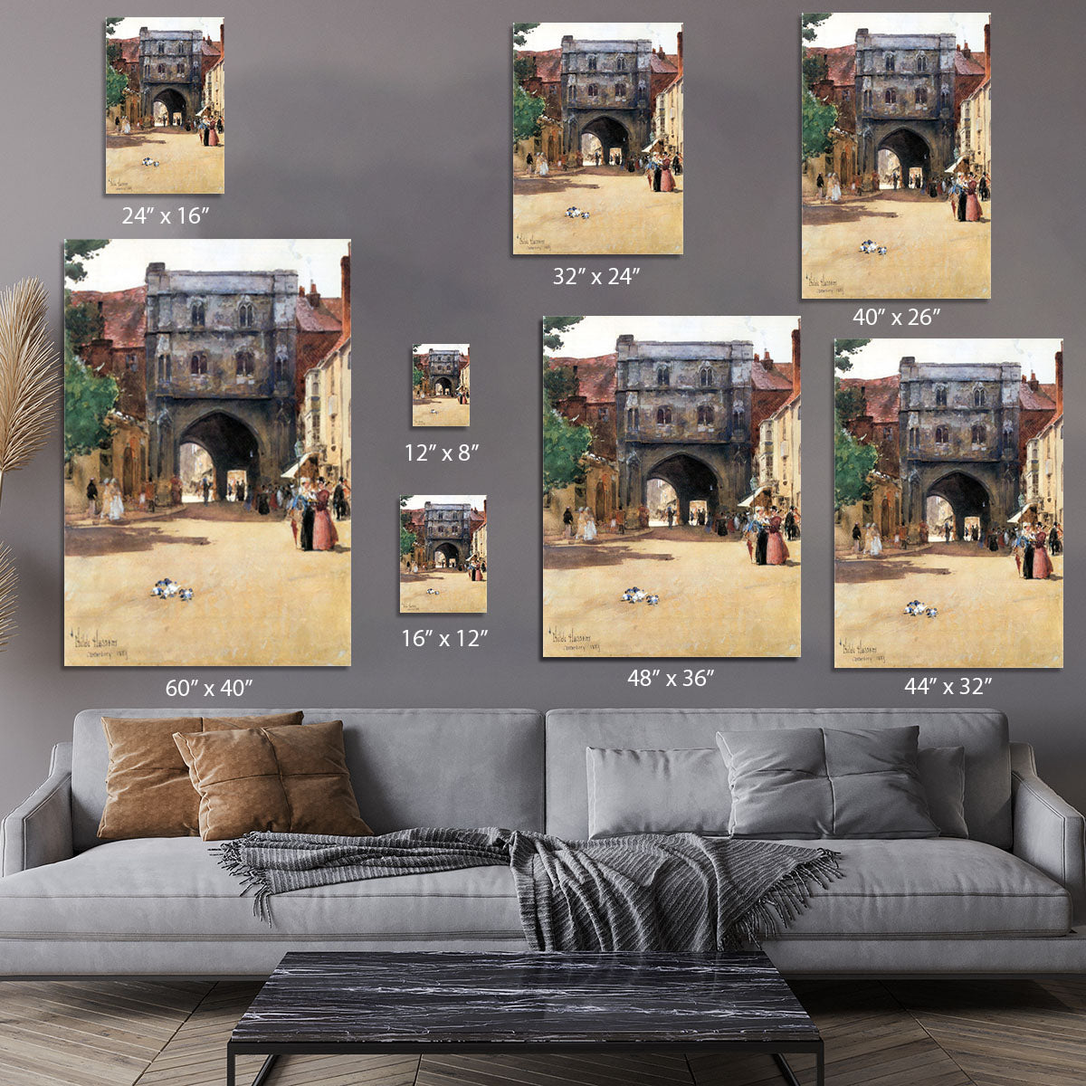 Passage in Canterbury by Hassam Canvas Print or Poster - Canvas Art Rocks - 7