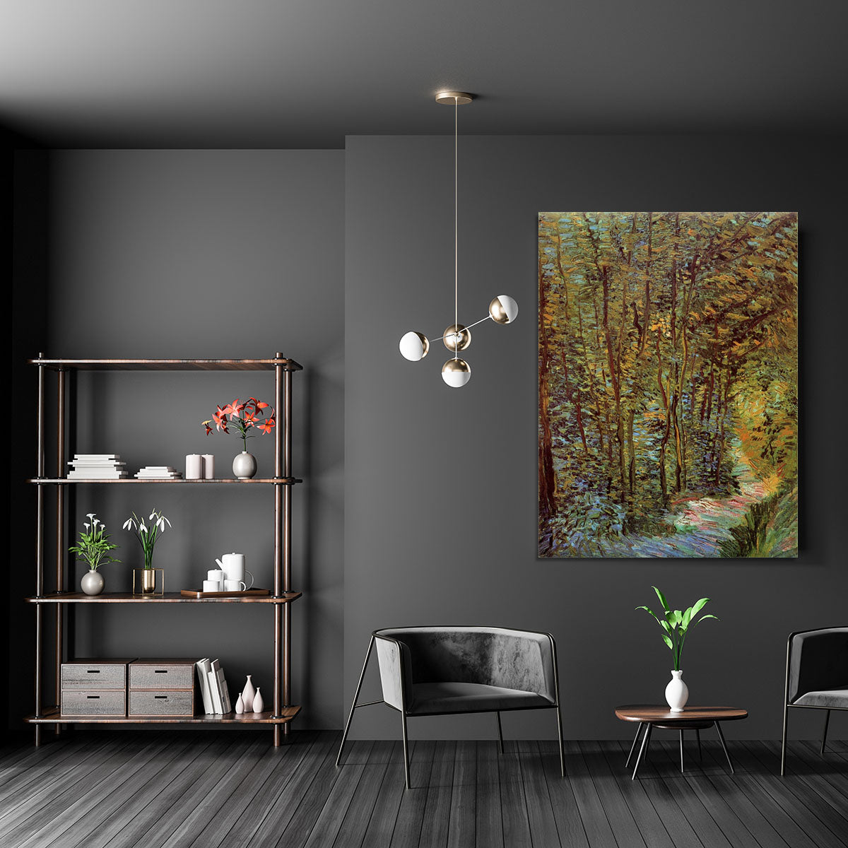 Path in the Woods by Van Gogh Canvas Print or Poster - Canvas Art Rocks - 5