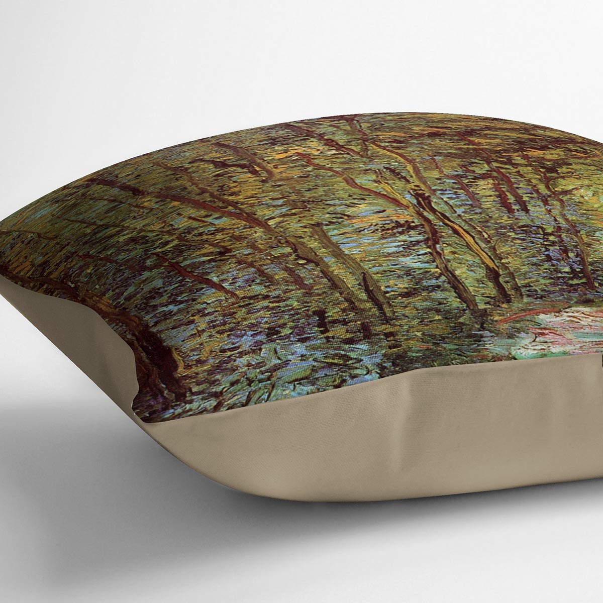Path in the Woods by Van Gogh Cushion