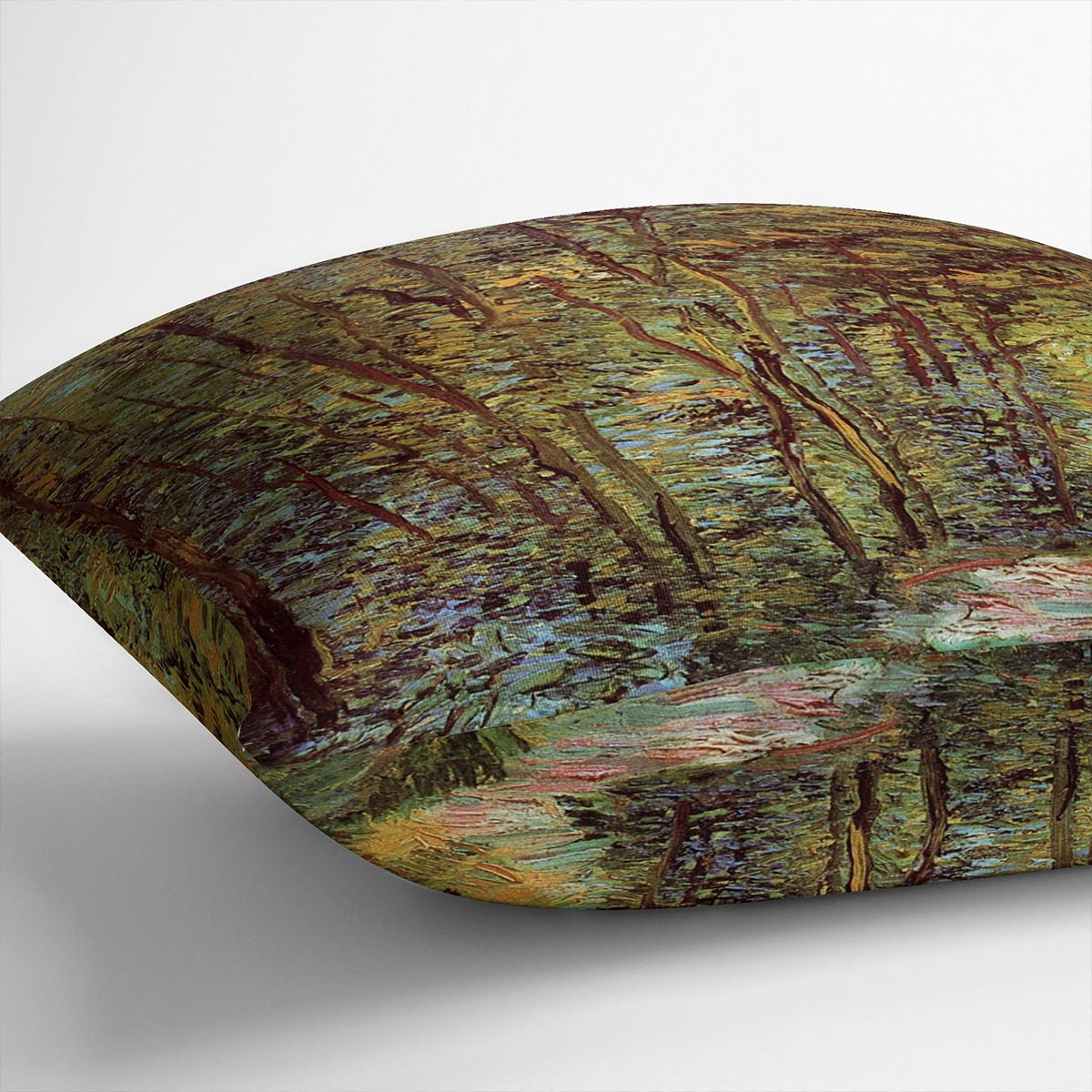 Path in the Woods by Van Gogh Cushion
