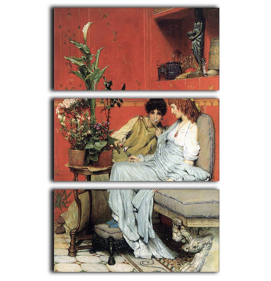 Penetralia by Alma Tadema 3 Split Panel Canvas Print - Canvas Art Rocks - 1