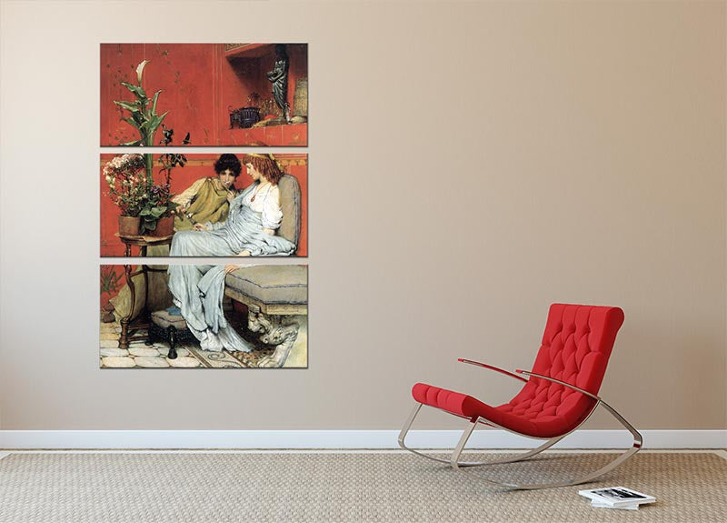 Penetralia by Alma Tadema 3 Split Panel Canvas Print - Canvas Art Rocks - 2