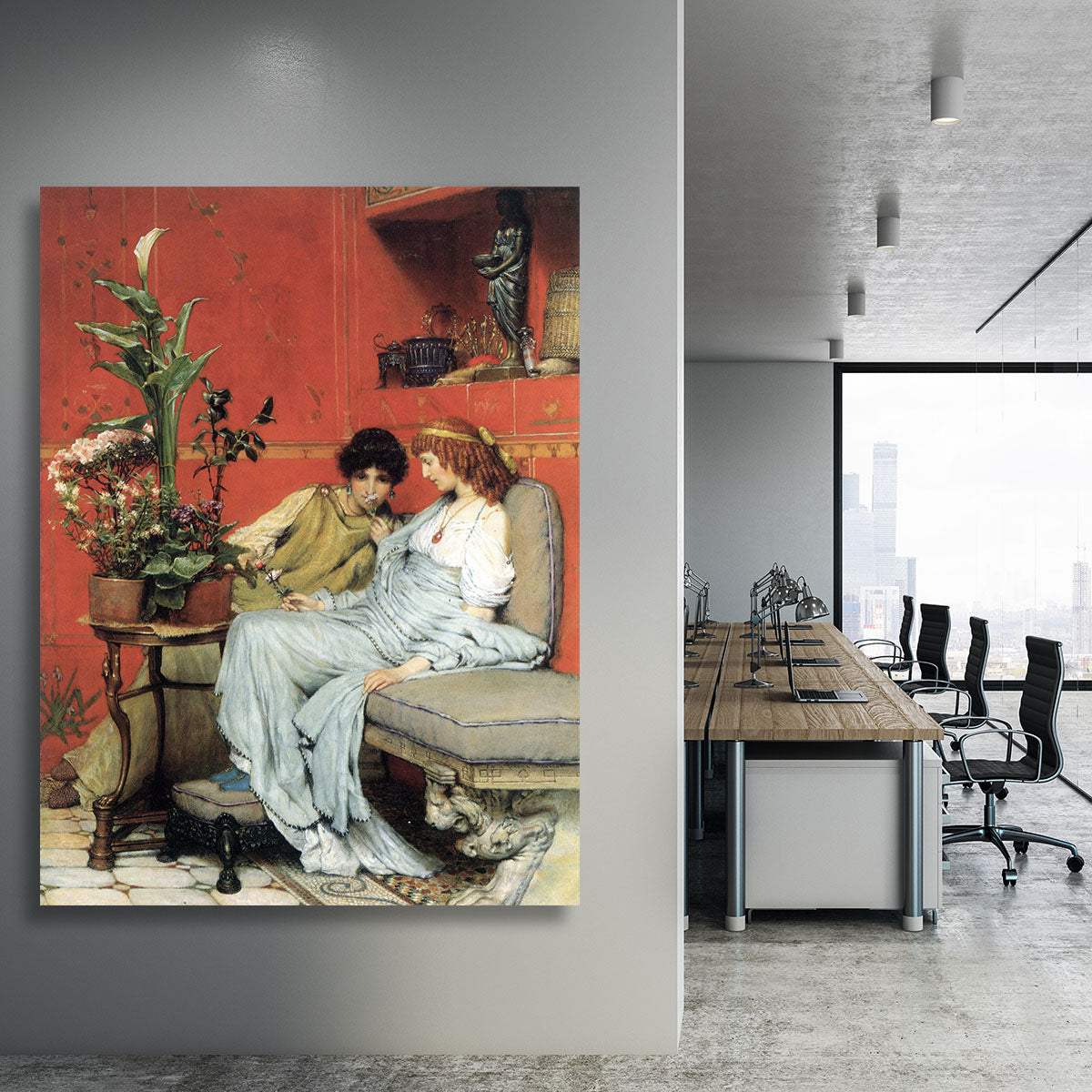 Penetralia by Alma Tadema Canvas Print or Poster - Canvas Art Rocks - 3