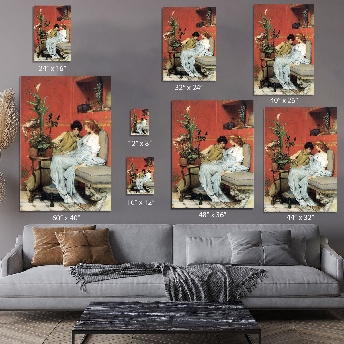 Penetralia by Alma Tadema Canvas Print or Poster - Canvas Art Rocks - 7