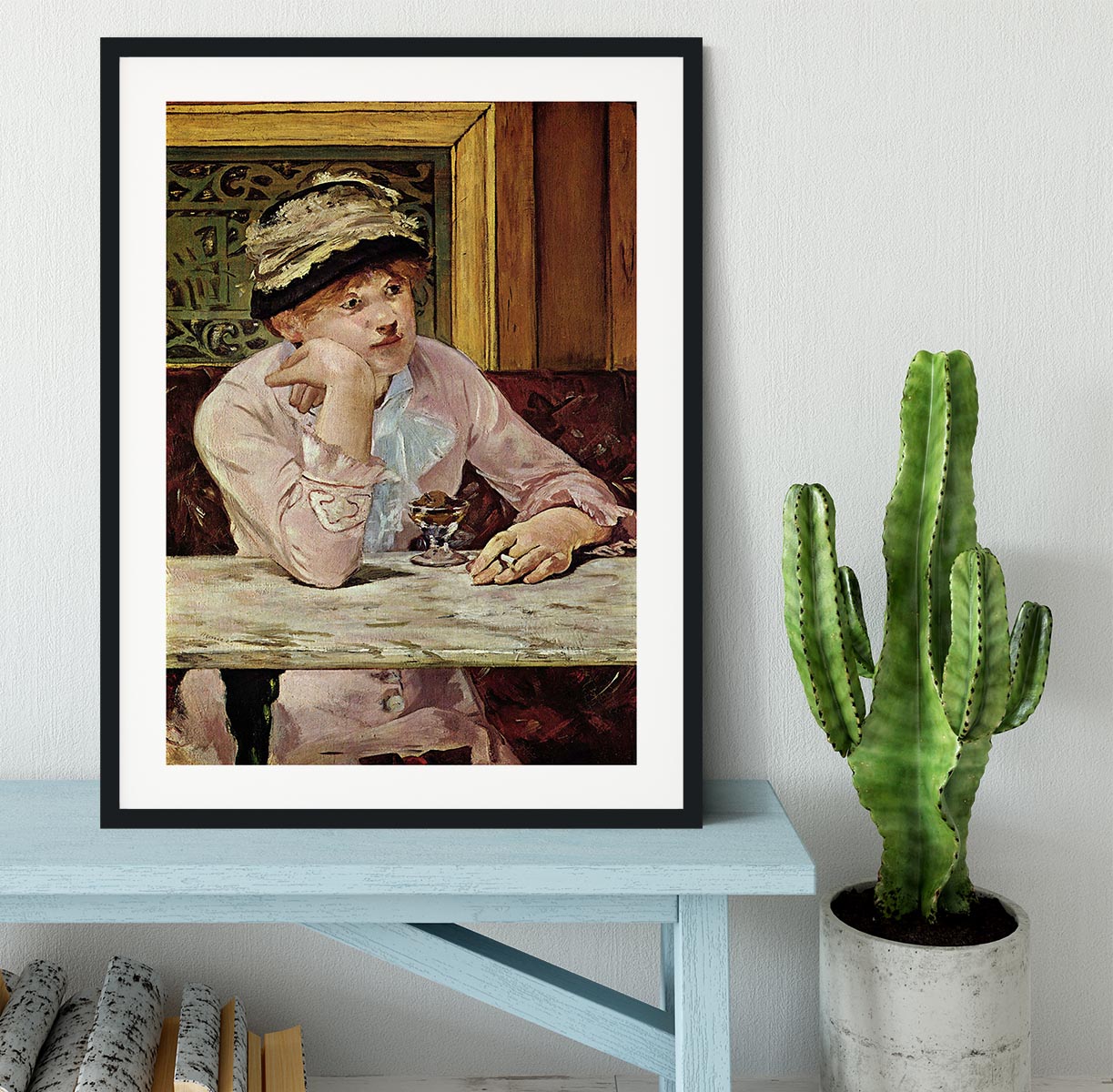 Pflaume by Manet Framed Print - Canvas Art Rocks - 1