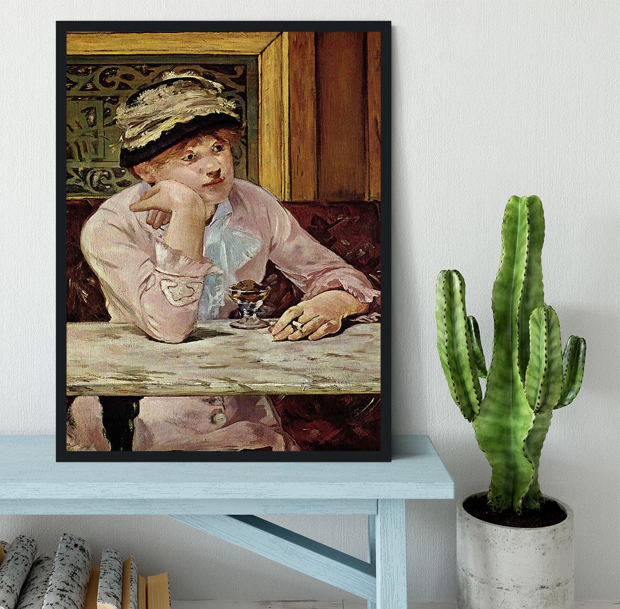 Pflaume by Manet Framed Print - Canvas Art Rocks - 2