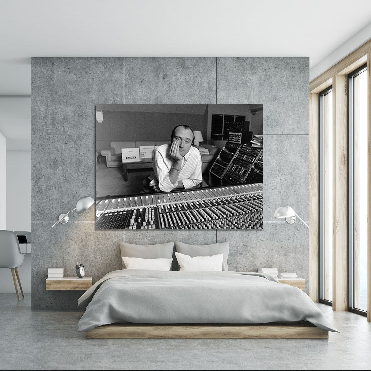 Phil Collins in the studio Canvas Print or Poster - Canvas Art Rocks - 5